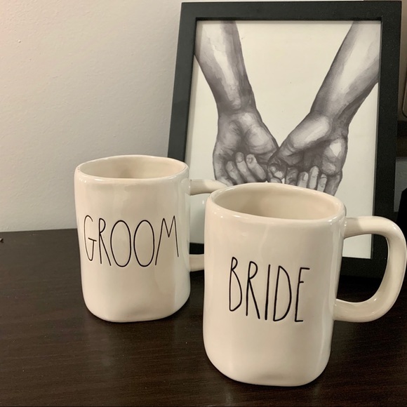 Rae Dunn Other - Rae Dunn bride and groom mugs